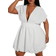 Shein Plus Graduation Prom Party Bubble Short Sleeve Dress