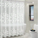 Shein 1pc PEVA Bathroom Shower Curtain Liner, Whtie Flower Bath Shower Curtain, Mildew Resistant, Waterproof, PEVA Shower Liner