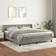 vidaXL Boxspring Met Matras Fluweel Donkerblauw 180x200 cm