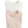 H&M Cotton T-shirt 2-pack - Light Pink/Cherries (1088053017)