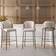 Homary Linenic Moderner Frühstücks-Barhocker Seating Stool 40.2"
