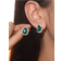 Shein Retro Tear Drop Crystal Rhinestone Earring Stud for Women Pair