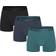Urberg Isane 3-pack Bamboo Boxers - Black/Blue/Green