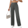 Shein Elegant Twist Waist Slim Straight Pants
