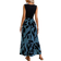 Shein SpringSummer Printed Irregular Hem Dress MidLong Length Knitted Vest Woven Dress Leaf Print