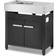 Austin and Barbeque Side Table with Sink and Cabinet