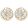 Shein Pair Fashion Cubic Zirconia Stud Earrings For Women For Wedding Engagement Anniversary Party Jewelry Valentine'S Day Gift