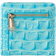 Brahmin Jane Melbourne Embossed Leather Wallet - Tropic Blue