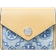 Tory Burch T Monogram Denim Small Envelope Wallet - Seltzer