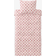 Ellos Sengesett Milly Check Bomull 2 eller 3 Deler Rosa Dynetrekk Hvit, Rosa (240x220cm)