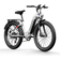 Shengmilo MX06 S hk py r 1000W Moottori 17.5Ah Akku E-Bike 26 Tuuma MTB 42KM/H Shimano 7 Speed City S hk py r 90KM Endurance Valkoinen Vit