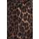 H&M Textured Jersey Vest - Dark Brown/Leopard Print