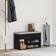 vidaXL Shoe Black Oak Wood 60 x 30 x 45 cm Shoe Rack 60x45cm
