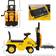 Aosom Sit and Scoot Ride-on Toy with Forklift Operation, Construction Toys for Kids with Under Seat Storage, Forklift Toy for 3-Year-Old Boys & Girls