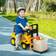 Aosom Sit and Scoot Ride-on Toy with Forklift Operation, Construction Toys for Kids with Under Seat Storage, Forklift Toy for 3-Year-Old Boys & Girls