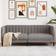 vidaXL 2-sits taupe tyg Soffa 176cm 2-sits