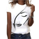 Shein Figure Graphic Round Neck Tee
