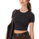 ASOS DESIGN Fitted Crop T-Shirt - Black