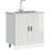 vidaXL Porto High Gloss White Sink Base 80 x 46 x 81.5 cm Storage Cabinet