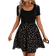 Shein Summer Short Sleeve AB Mixed Color Plain Floral Patchwork ALine Casual Vacation Dress With UNeckline