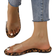 Shein Women Leopard Pattern Clear Strap Flat Sandals, Fashionable PVC Slide Sandals For Summer