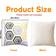 Shein pcs Geometric Pattern Set Peach Hidden Pillow Case Multicolour, Yellow (45x45cm)
