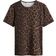 H&M Fitted Top - Brown/Leopard Print