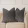OHS 2 Cable Knit Soft Sherpa Cases Cushion Cover Grey (45x45cm)
