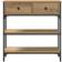 vidaXL Console Table Artisan Egetræ Massivt Medium Opbevaring Konsolbord