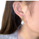 Shein pair Elegant Water Drop Shaped Pearl Stud Earrings Simple Vintage Design