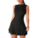 Shein Women Solid Color Sleeveless Ruched Mini Slip Dress Layered