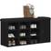 vidaXL Bænk Sort Eg Spånplader 98 x 28 x 50 cm Skostativ 102x50cm