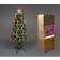 Shatchi Candle and Bow Fibre Optic 5ft - Green Christmas Tree 210cm