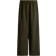 H&M Linen-Blend Pants - Dark Khaki Green