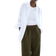 H&M Linen-Blend Pants - Dark Khaki Green
