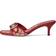Coach Margot Kitten-Heel Slide Sandals - Ruby