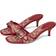 Coach Margot Kitten-Heel Slide Sandals - Ruby