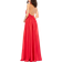 Mac Duggal Women's Chiffon Halter Gown Cherry Cherry