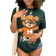 Shein Womens Summer Cartoon Bear Printed Round Neck Short Sleeve Casual TShirt
