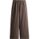 H&M Wide Linen-Blend Trousers - Dark Brown