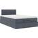 vidaXL Ottoman-Bett mit Matratze & LEDs 120x190 cm Samt Bettrahmen