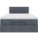 vidaXL Ottoman-Bett mit Matratze & LEDs 120x190 cm Samt Bettrahmen