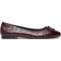 Tory Burch Crocodile Embossed Leather Ballet - Deep Burgundy
