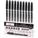 Shein Black Permanent Marker Pen, 10pcs Fine Point Black Markers Waterproof, Oil-Based, Small Double-Headed Marker Pen For Office And School Supplies, Car