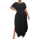 Shein Flirla Plus Size Women's Solid Color Round Neck Dress With Pockets Maxi Women Outfit