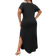 Shein Flirla Plus Size Women's Solid Color Round Neck Dress With Pockets Maxi Women Outfit