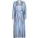 Neo Noir Nova Paisley Border Dress - Light Blue