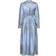 Neo Noir Nova Paisley Border Dress - Light Blue