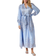 Neo Noir Nova Paisley Border Dress - Light Blue