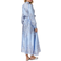Neo Noir Nova Paisley Border Dress - Light Blue